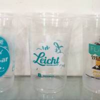 sablon cup plastik, sablon gelas plastik