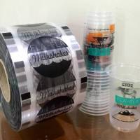 sablon cup plastik, sablon gelas plastik