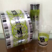 printing cup plastik, printing gelas plastik