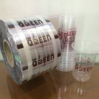 sablon cup plastik, sablon gelas plastik